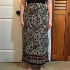 Charter Club paisley maxi skirt